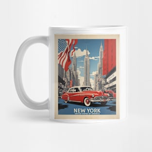 New York United States of America Tourism Vintage Poster Mug